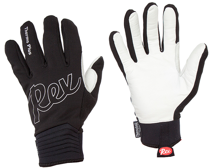 Перчатки лыжные REX Thermo Plus Glove (XS) черный/белый Перчатки лыжные REX Thermo Plus Glove (XS) черный/белый