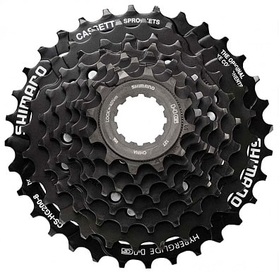 Кассета 8 звезд Shimano Tourney HG-200  12-32T черный 2-4008