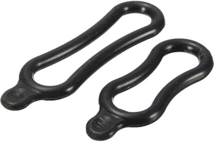 Держатель Rubber ring на руль фар резина кольца-хомуты 2 шт черный 4854