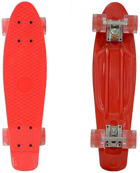 Пенни борд WX-201B дека 22" колеса PU подсветка Abec-7 красный Пенни борд WX-201B дека 22" колеса PU подсветка Abec-7 красный