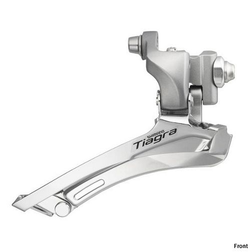 Перекл/передний шоссе Shimano Tiagra 4600 2 х 8/10 ск 31.8/28,6 мм серебро Н Перекл/передний шоссе Shimano Tiagra 4600 2 х 8/10 ск 31.8/28,6 мм серебро Н