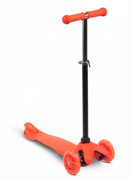 Самокат Scooter SK-001 Al/Pl колесо 120/80 мм подсветка дека 110 мм оранжевый