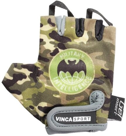 Перчатки вело к/п детские VG-951 Militari (6XS) зеленый