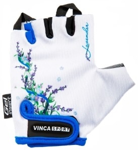 Перчатки вело к/п детские VG-938 Lavender (6XS) белый/голубой