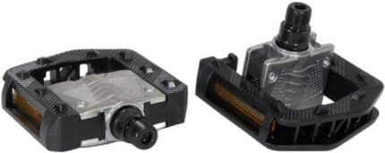Педали МТВ PD-TX-665 Al/пластик 9/16 отражатели 103 х 86 мм складные черный