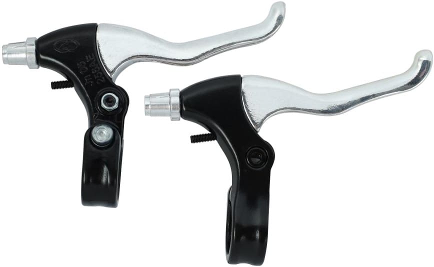 Ручки тормоза Comiron LL-256AE Al 2-4 пальца черный/серебро 727046 Ручки тормоза Comiron LL-256AE Al 2-4 пальца черный/серебро 727046