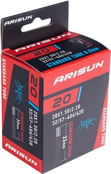 Камера 20  ARISUN 20 х 1,50/2,20  A/V 33 мм черный