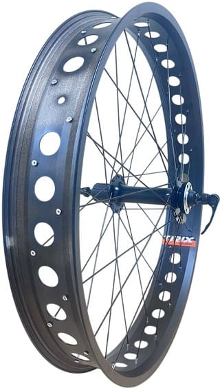 Колесо заднее 26" Al/1 36H Veros втулка Al диск-6б п/подшип кассета 7-10 ск эксц FAT черный